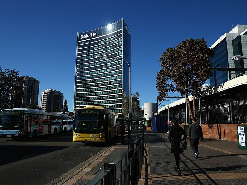 Deloitte building from front view