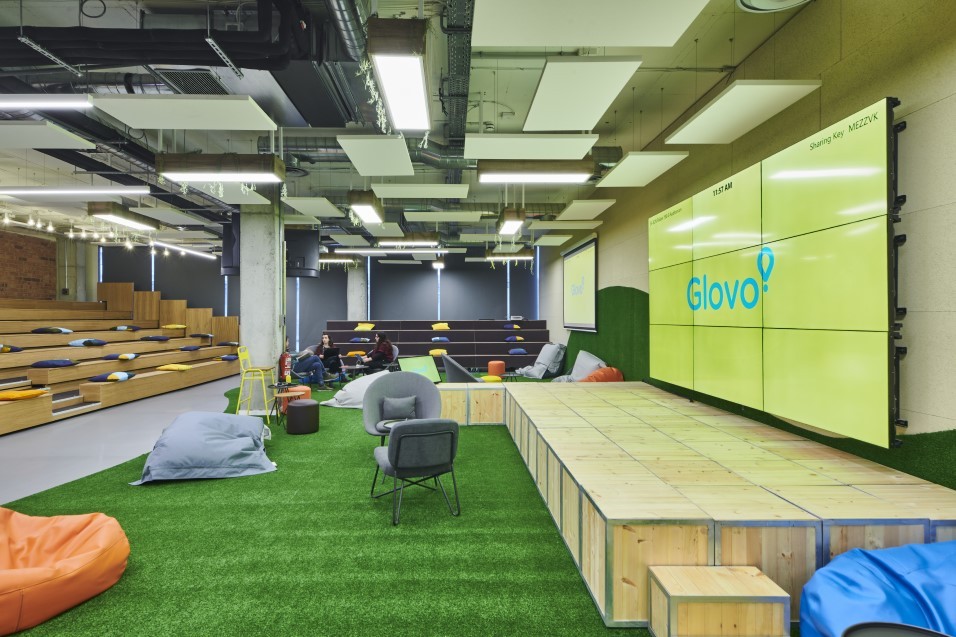 Así las nuevas oficinas de Glovo en Barcelona