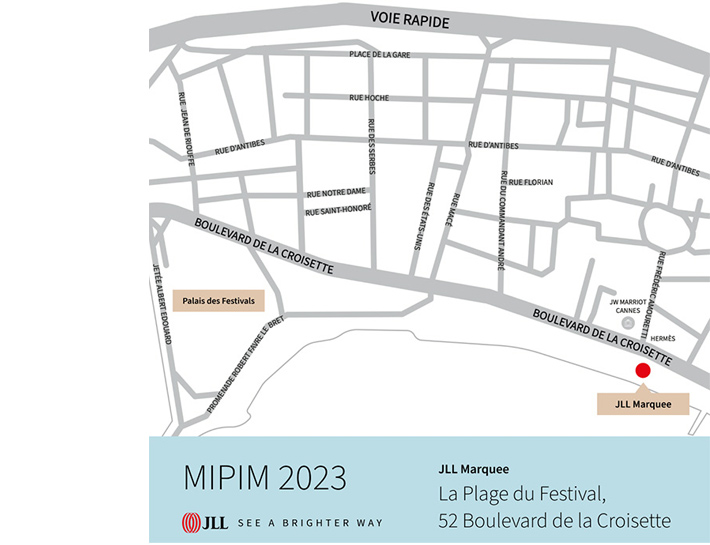 MIPIM 2023 map image