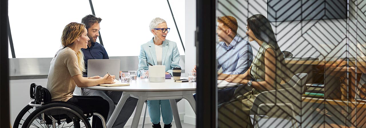 Meeting-office-person-wheelchair