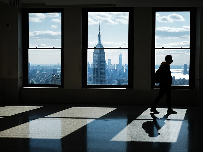 Man walking inside the room