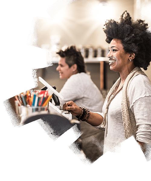 women working in retail sector